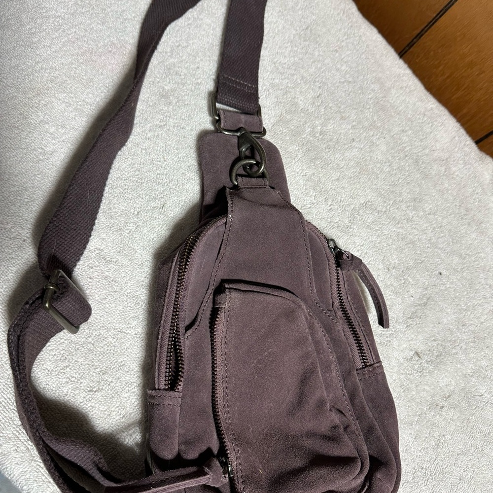 Free people purple Hudson sling Crossbody Bag